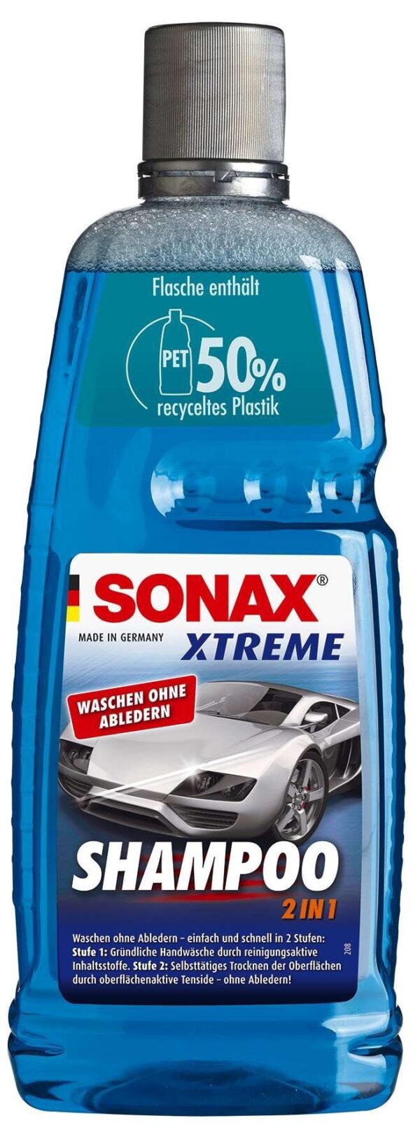 SONAX XTREME Shampoo 2in1, 1000 ml PET-Flasche