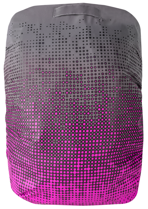 Reflektierender Bagcover silber-pink reflektierend